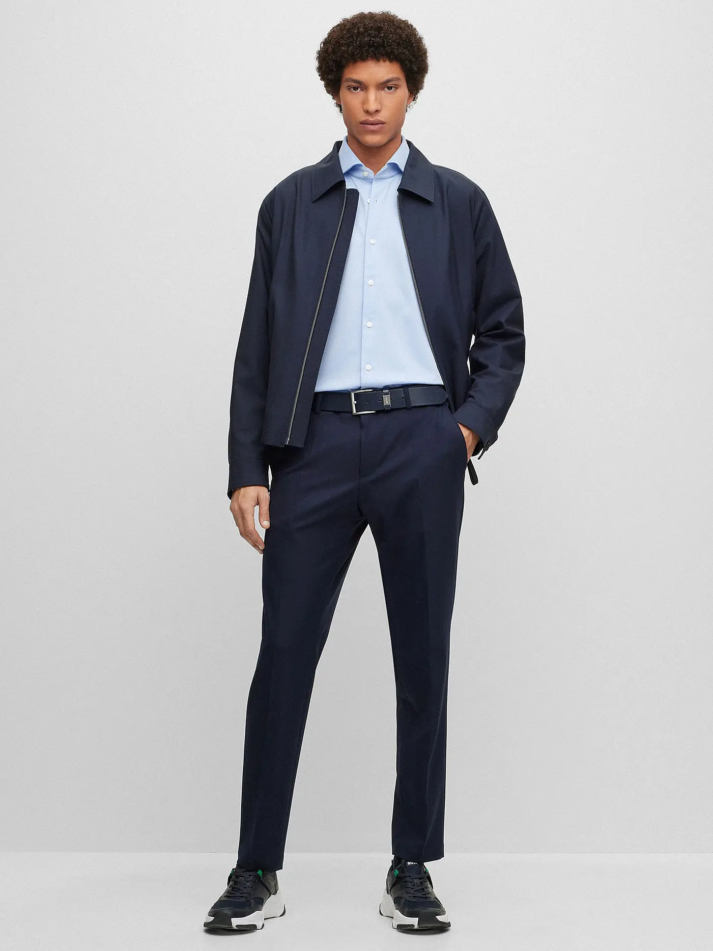 BOSS | Hemd Regular Fit P-JOE | blau